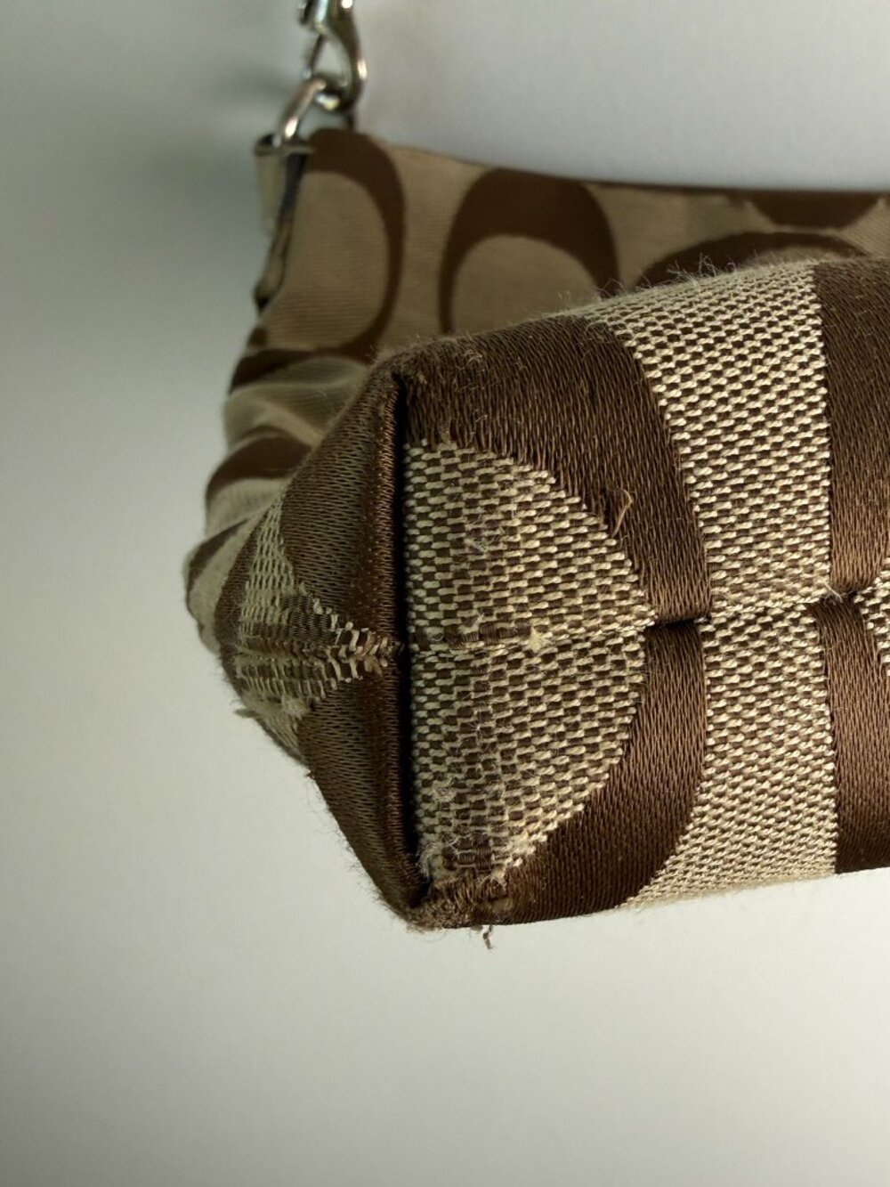 Coach 2010 Signature Jacquard Crossbody Shoulder Bag Style F14869 Y2K - Picture 10 of 10